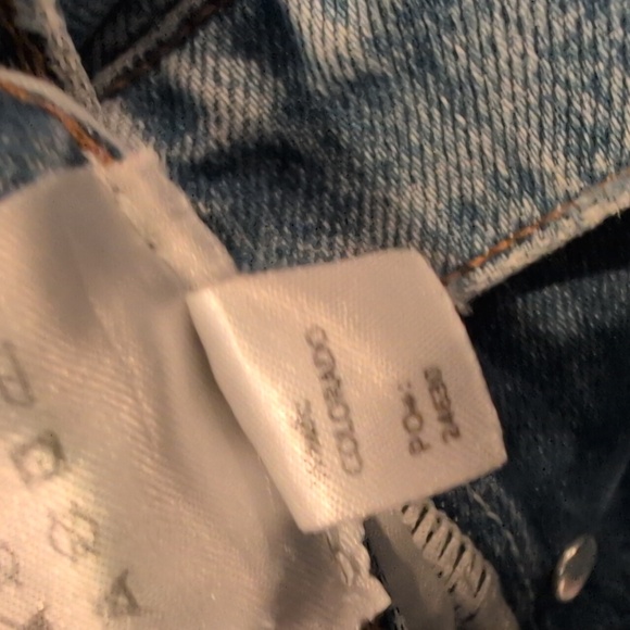 Reformation Cynthia High Rise Straight Jeans Frayed Hem - Picture 14 of 15